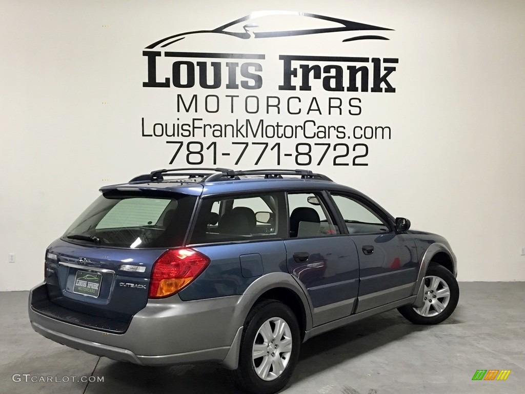 2005 Outback 2.5i Wagon - Atlantic Blue Pearl / Off Black photo #51
