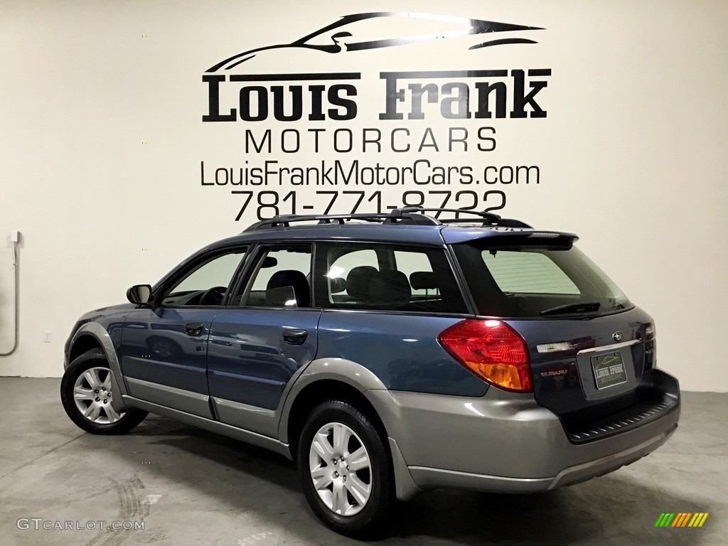 2005 Outback 2.5i Wagon - Atlantic Blue Pearl / Off Black photo #53