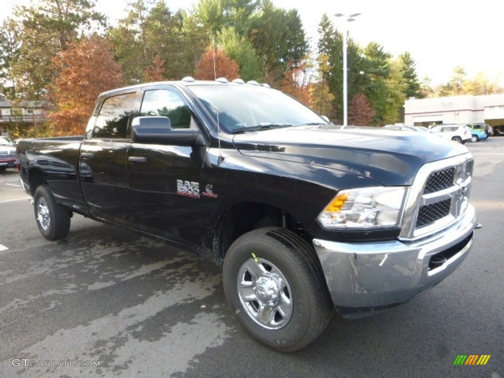 Brilliant Black Crystal Pearl 2017 Ram 2500 Tradesman Crew Cab 4x4 Exterior Photo #116785626