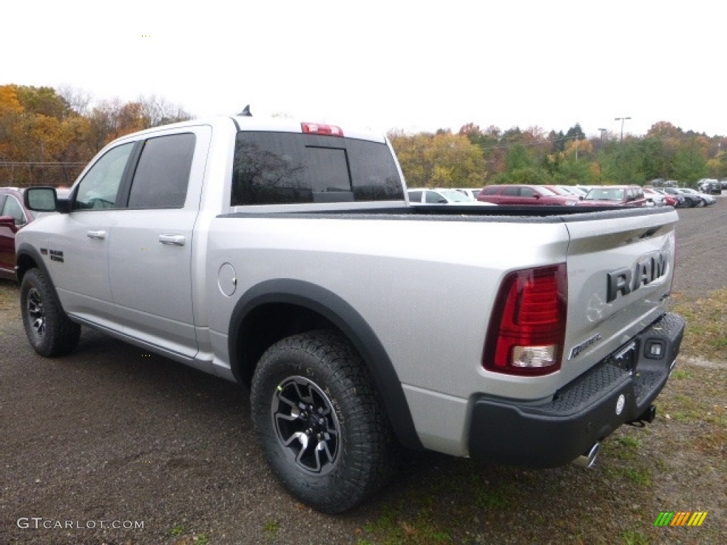 Bright Silver Metallic 2017 Ram 1500 Rebel Crew Cab 4x4 Exterior Photo #116786335