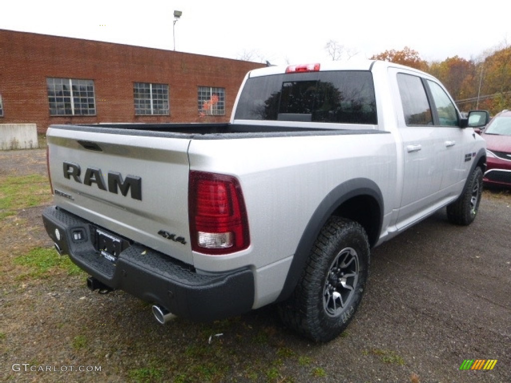 2017 1500 Rebel Crew Cab 4x4 - Bright Silver Metallic / Black photo #8