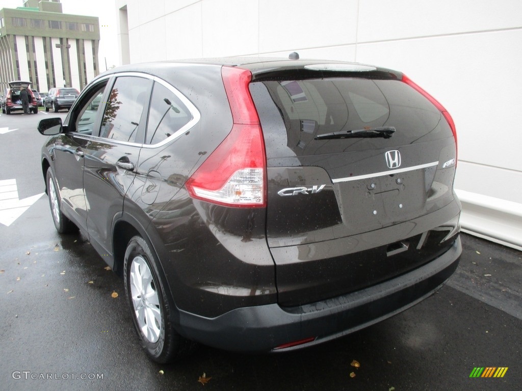 2014 CR-V EX AWD - Kona Coffee Metallic / Black photo #4