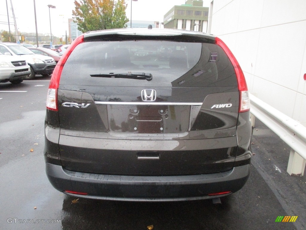 2014 CR-V EX AWD - Kona Coffee Metallic / Black photo #5