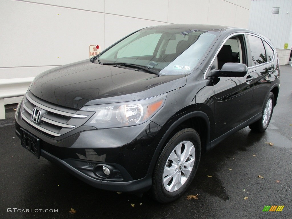 2014 CR-V EX AWD - Crystal Black Pearl / Black photo #9