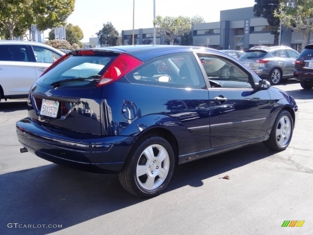 2003 Focus ZX3 Coupe - French Blue Metallic / Dark Charcoal photo #5