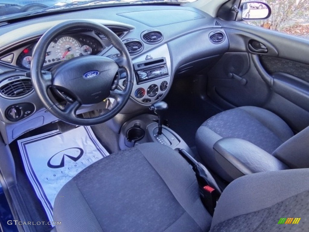 2003 Focus ZX3 Coupe - French Blue Metallic / Dark Charcoal photo #9