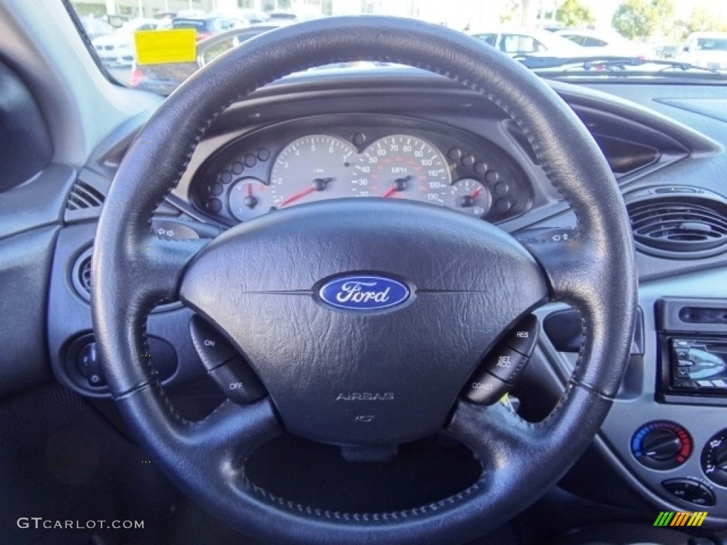 2003 Focus ZX3 Coupe - French Blue Metallic / Dark Charcoal photo #12