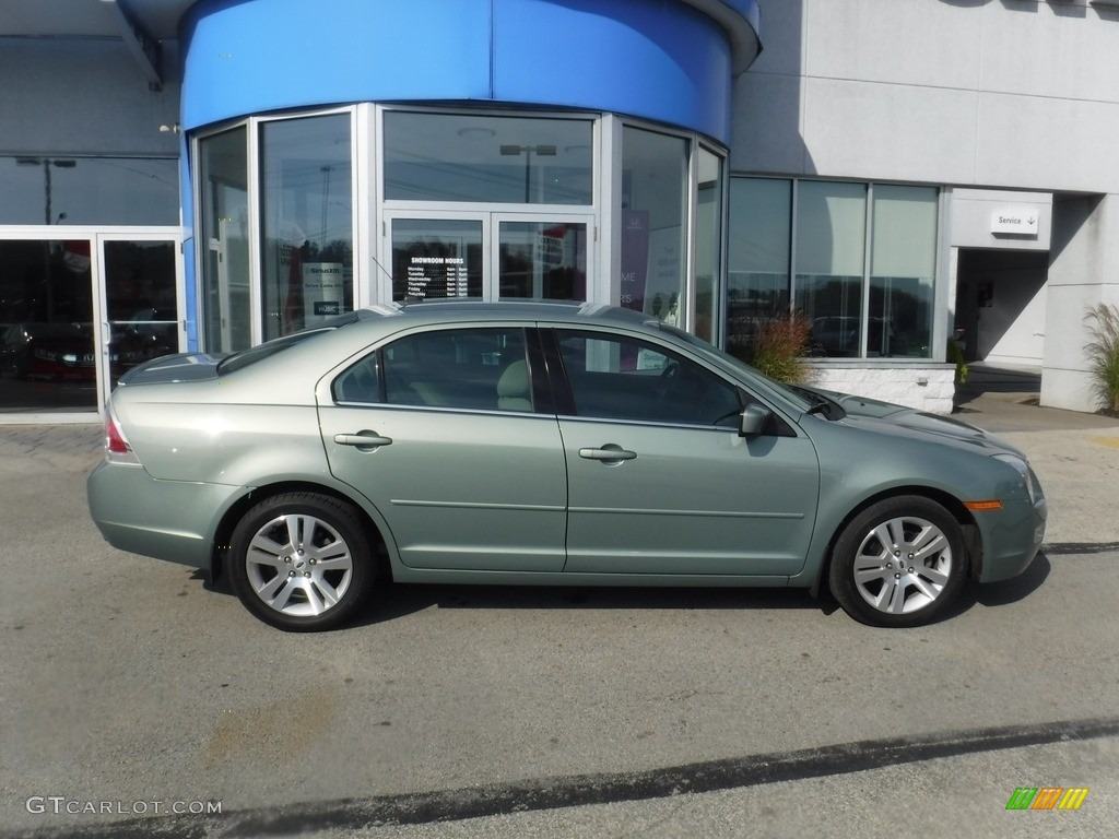 2009 Fusion SEL - Moss Green Metallic / Camel photo #2