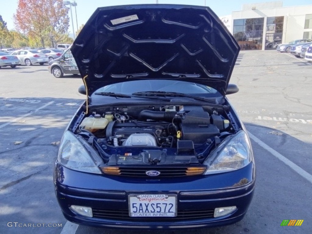 2003 Focus ZX3 Coupe - French Blue Metallic / Dark Charcoal photo #22