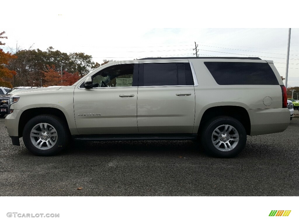 Champagne Silver Metallic 2017 Chevrolet Suburban LS 4WD Exterior Photo #116788254