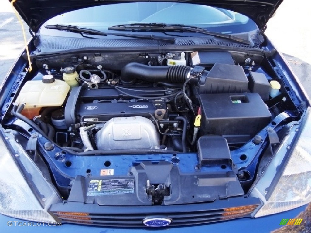 2003 Focus ZX3 Coupe - French Blue Metallic / Dark Charcoal photo #24