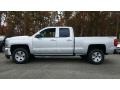 2017 Silver Ice Metallic Chevrolet Silverado 1500 LT Double Cab 4x4  photo #3