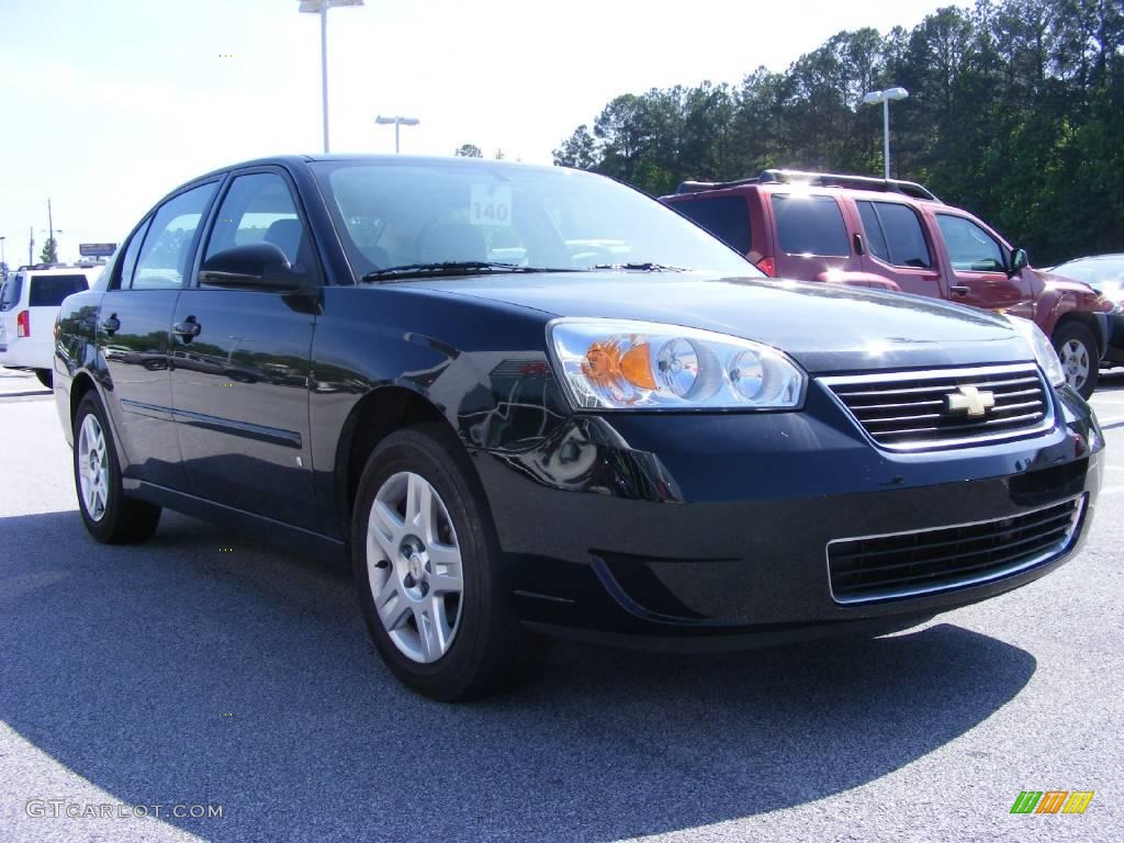 2007 Malibu LT Sedan - Black / Titanium Gray photo #4