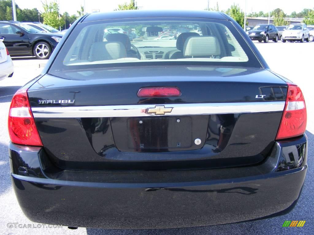 2007 Malibu LT Sedan - Black / Titanium Gray photo #7