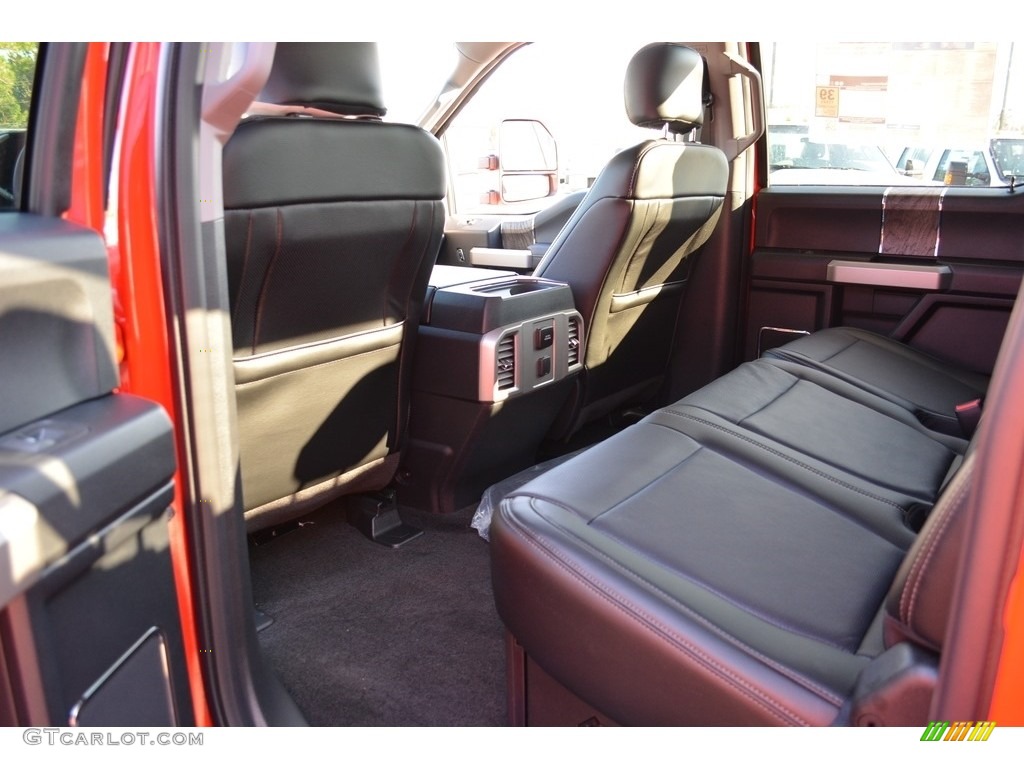 Black Interior 2017 Ford F250 Super Duty Lariat Crew Cab 4x4 Photo #116791515