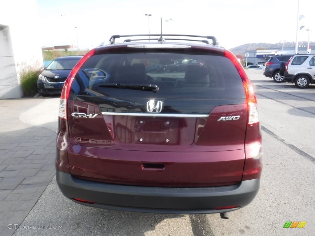 2014 CR-V EX-L AWD - Basque Red Pearl II / Gray photo #8