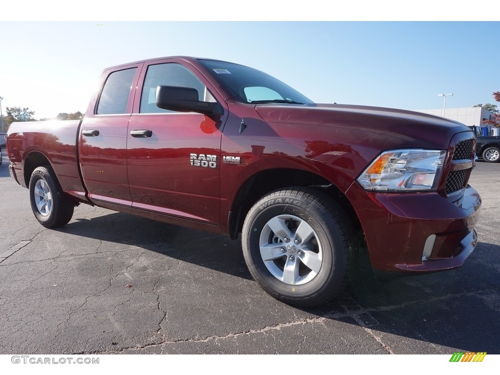 2017 1500 Express Quad Cab - Delmonico Red Pearl / Black/Diesel Gray photo #4