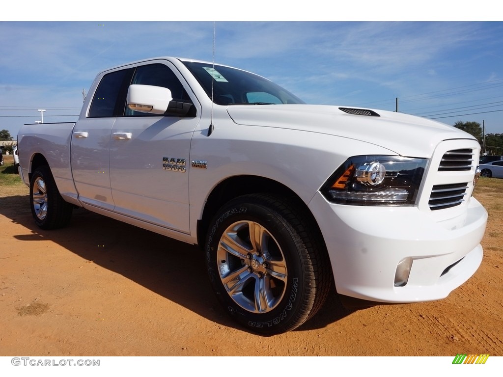 Bright White 2017 Ram 1500 Sport Quad Cab Exterior Photo #116793189