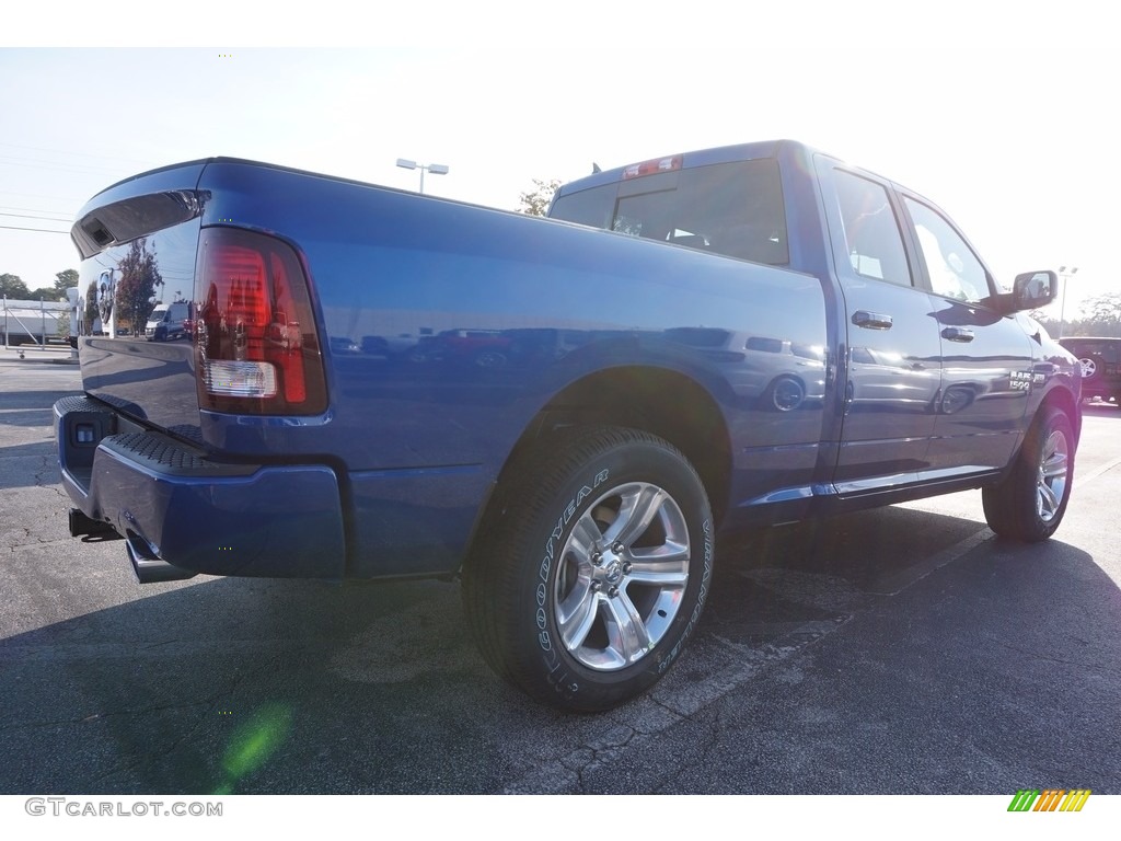 2017 1500 Sport Quad Cab - Blue Streak Pearl / Black photo #3