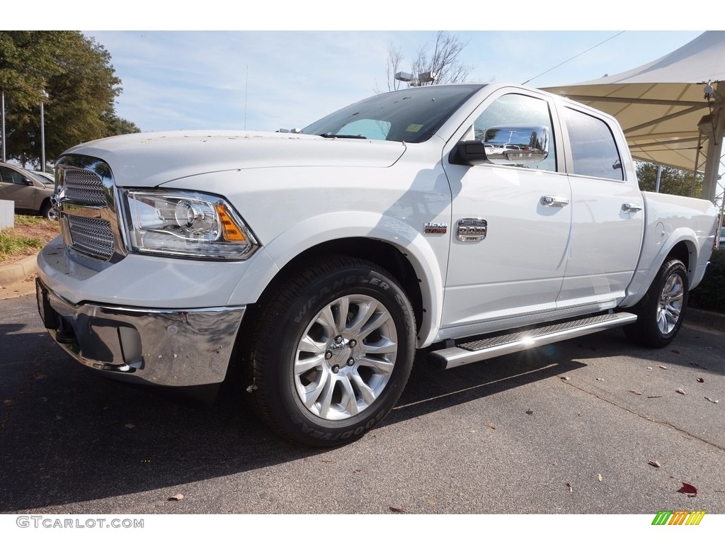 2017 1500 Laramie Longhorn Crew Cab - Bright White / Canyon Brown/Light Frost Beige photo #1