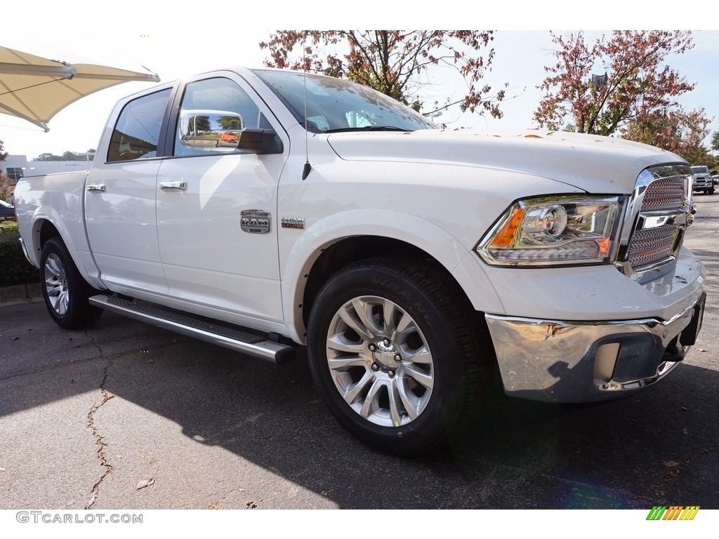 2017 1500 Laramie Longhorn Crew Cab - Bright White / Canyon Brown/Light Frost Beige photo #4