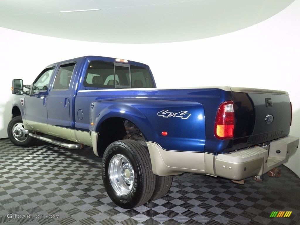 2008 F350 Super Duty King Ranch Crew Cab 4x4 Dually - Dark Blue Pearl Metallic / Chaparral Brown photo #6