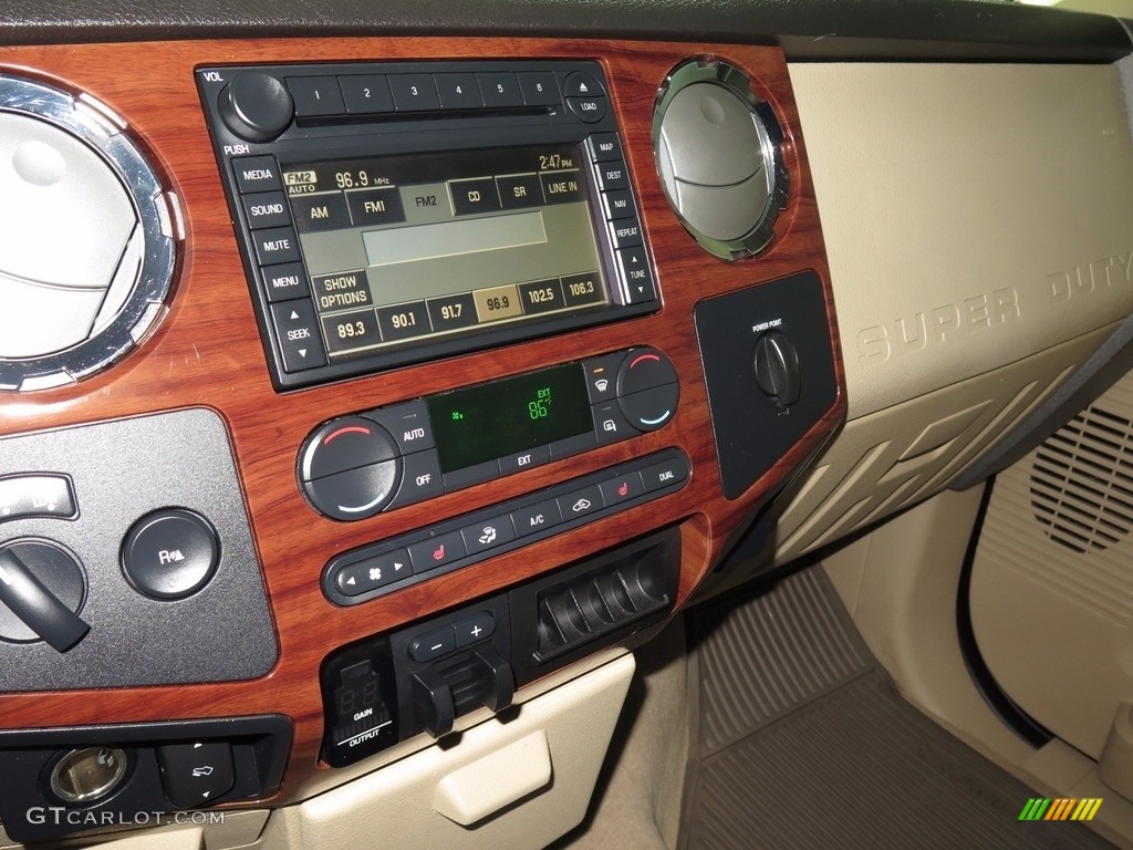 2008 F350 Super Duty King Ranch Crew Cab 4x4 Dually - Dark Blue Pearl Metallic / Chaparral Brown photo #14