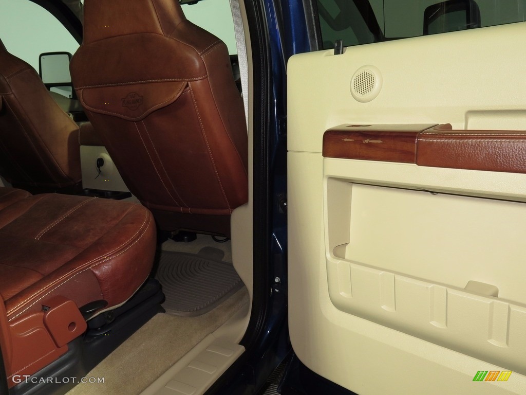 2008 F350 Super Duty King Ranch Crew Cab 4x4 Dually - Dark Blue Pearl Metallic / Chaparral Brown photo #26