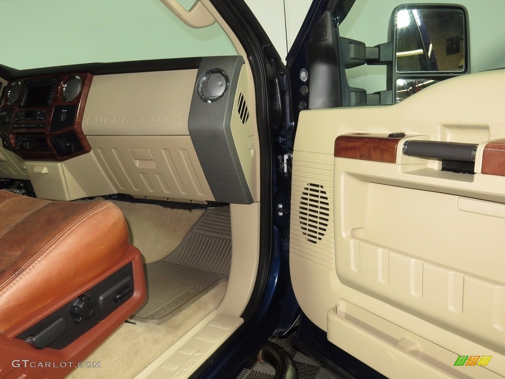 2008 F350 Super Duty King Ranch Crew Cab 4x4 Dually - Dark Blue Pearl Metallic / Chaparral Brown photo #27