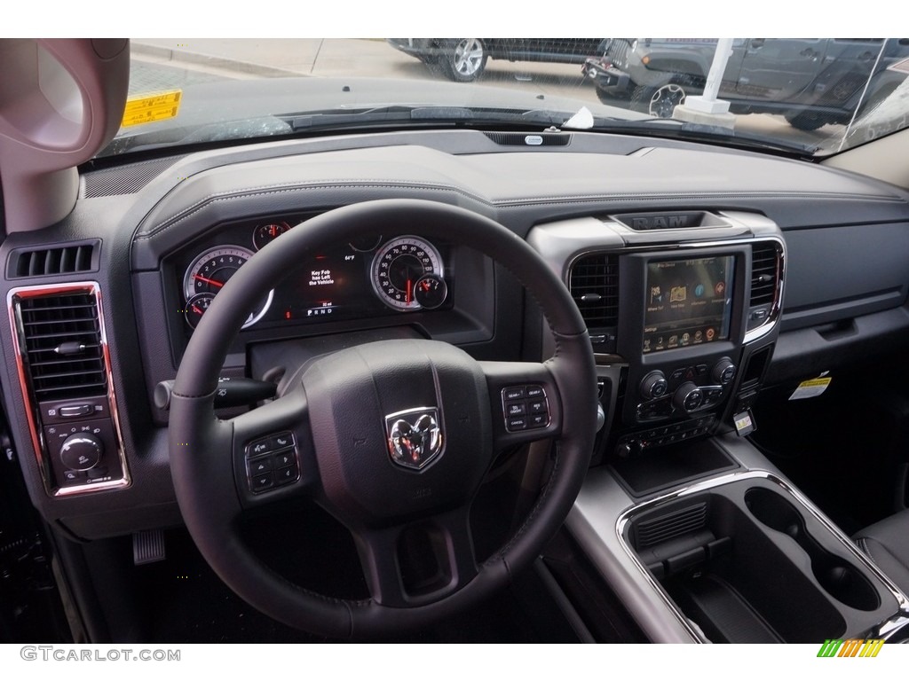 2017 Ram 1500 Sport Crew Cab Black Dashboard Photo #116796063