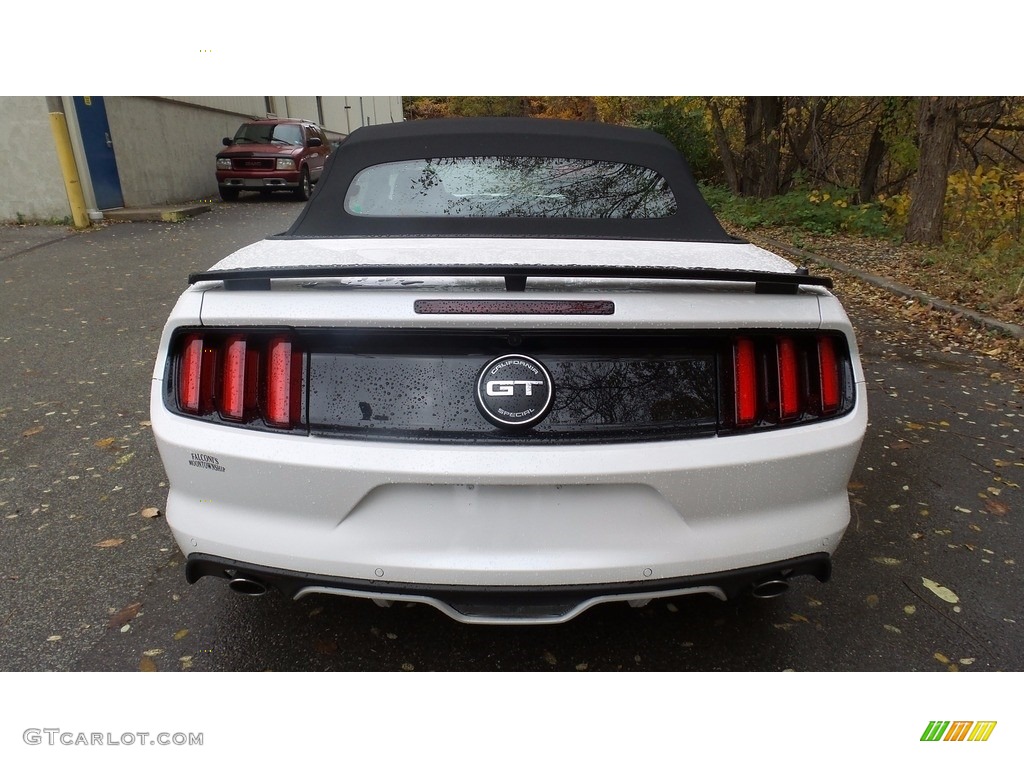 2017 Mustang GT California Speical Convertible - White Platinum / California Special Ebony Leather/Miko Suede photo #7