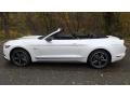 White Platinum 2017 Ford Mustang GT California Speical Convertible Exterior