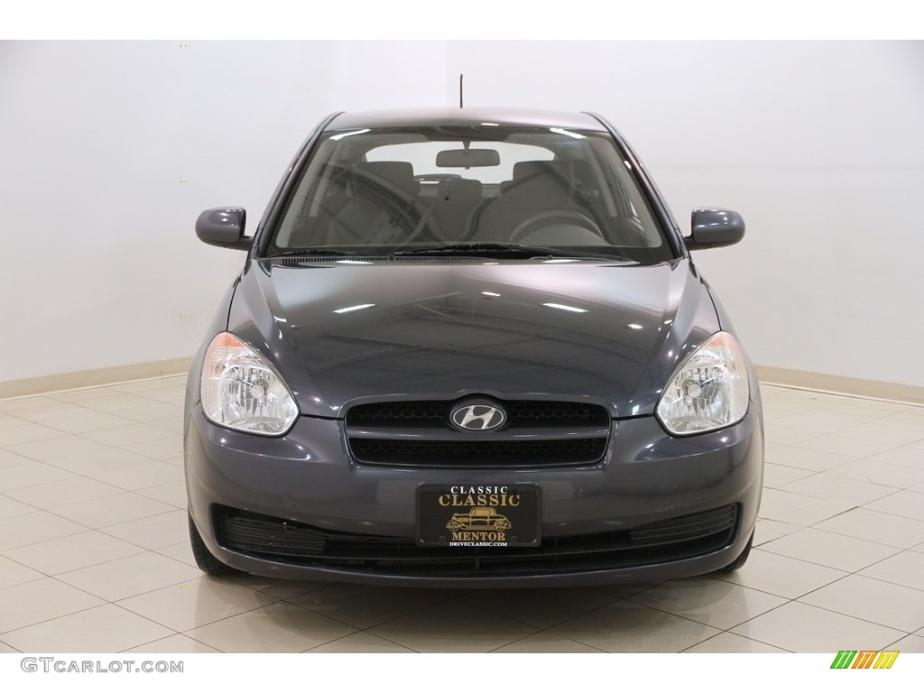 2010 Accent GS 3 Door - Charcoal Gray / Black photo #2
