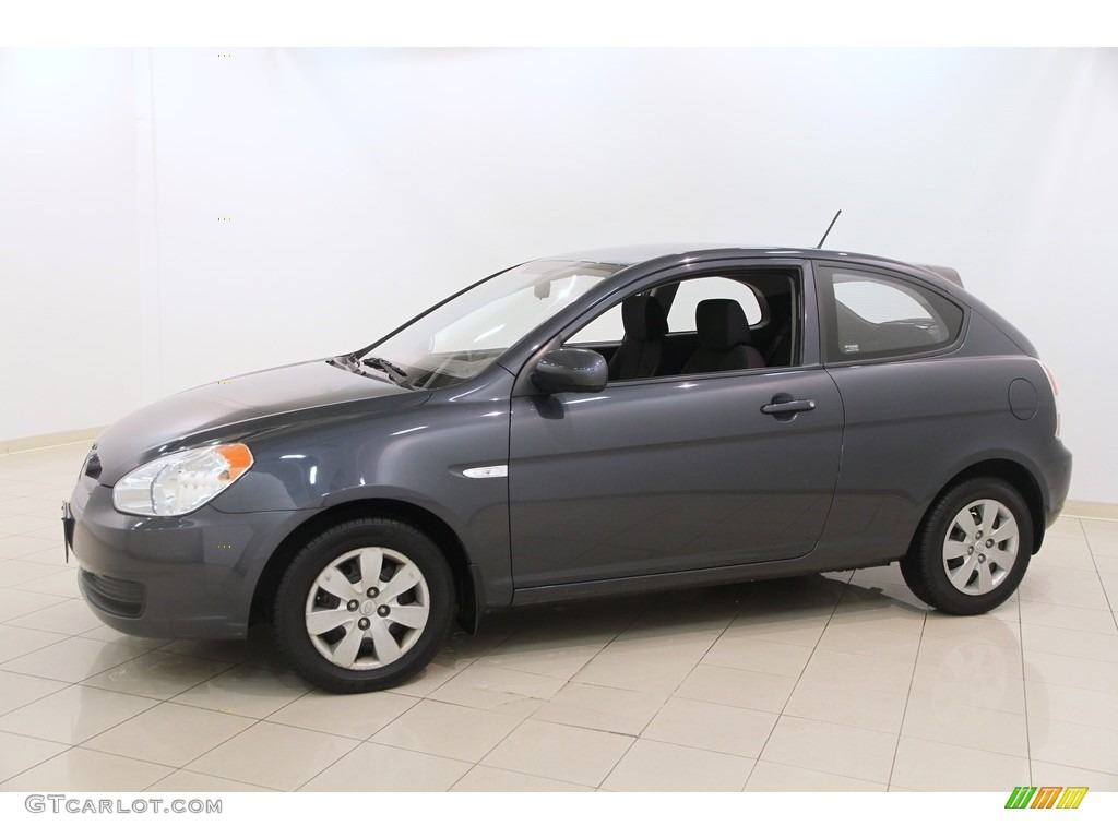 2010 Accent GS 3 Door - Charcoal Gray / Black photo #3