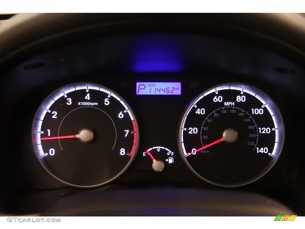 2010 Accent GS 3 Door - Charcoal Gray / Black photo #7