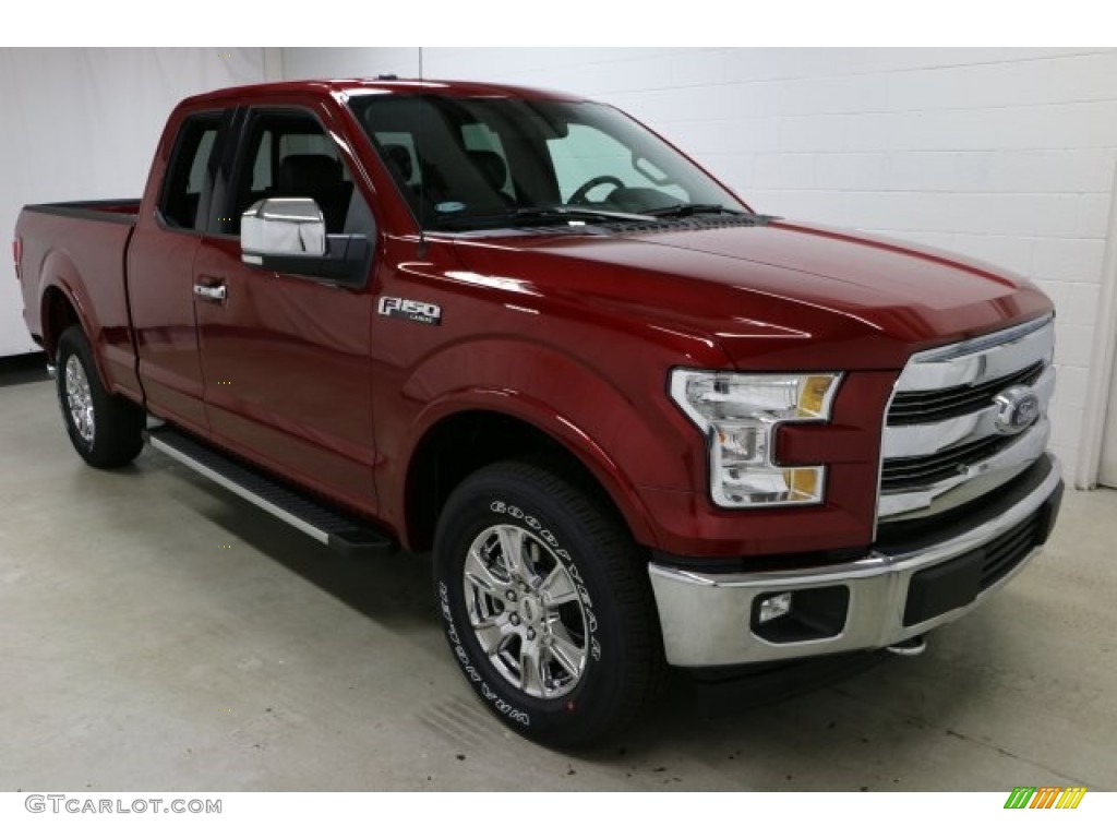2017 F150 XLT SuperCab 4x4 - Ruby Red / Black photo #6