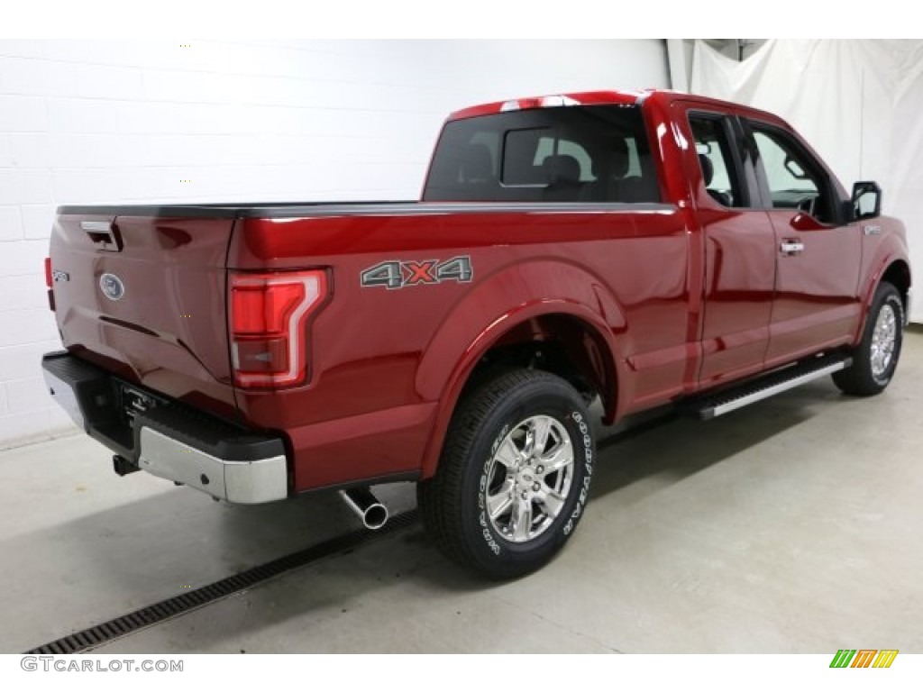 2017 F150 XLT SuperCab 4x4 - Ruby Red / Black photo #7
