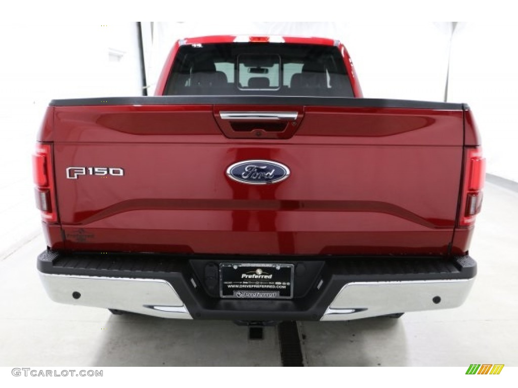 2017 F150 XLT SuperCab 4x4 - Ruby Red / Black photo #8