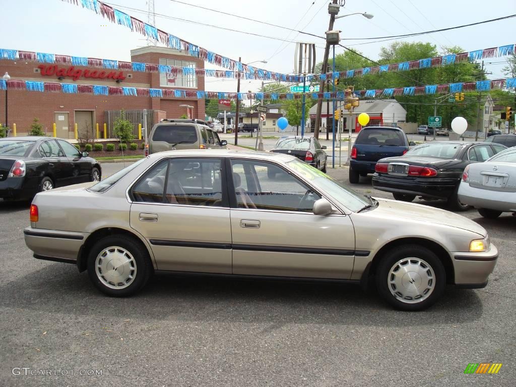 1992 Accord EX Sedan - Pewter Gray Metallic / Burgundy photo #4