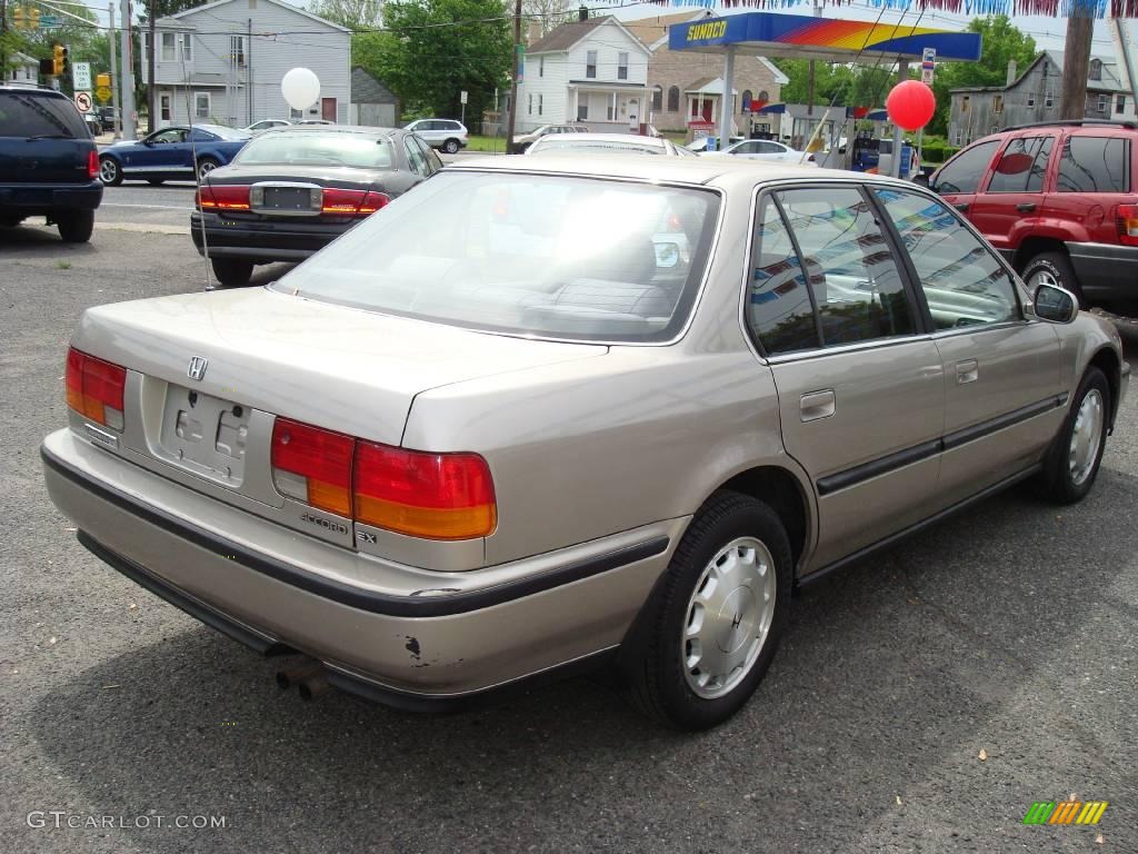 1992 Accord EX Sedan - Pewter Gray Metallic / Burgundy photo #5