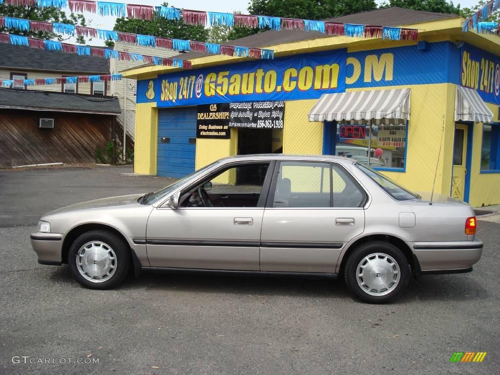 1992 Accord EX Sedan - Pewter Gray Metallic / Burgundy photo #8
