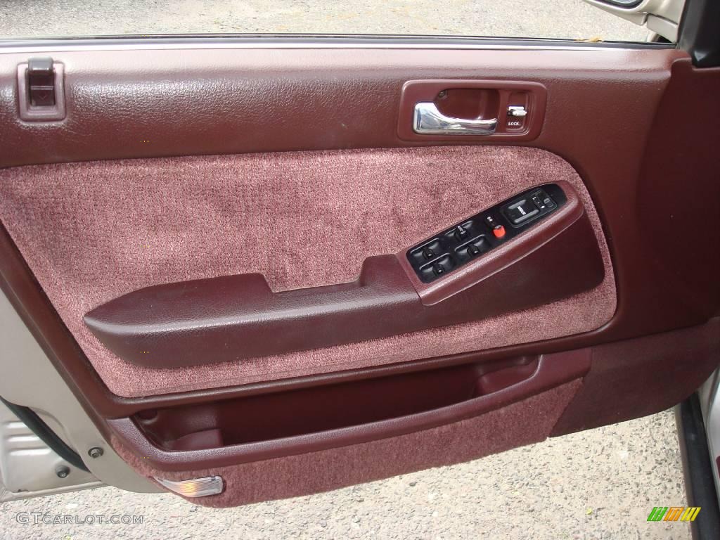 1992 Accord EX Sedan - Pewter Gray Metallic / Burgundy photo #11