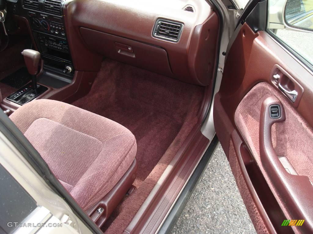 1992 Accord EX Sedan - Pewter Gray Metallic / Burgundy photo #13
