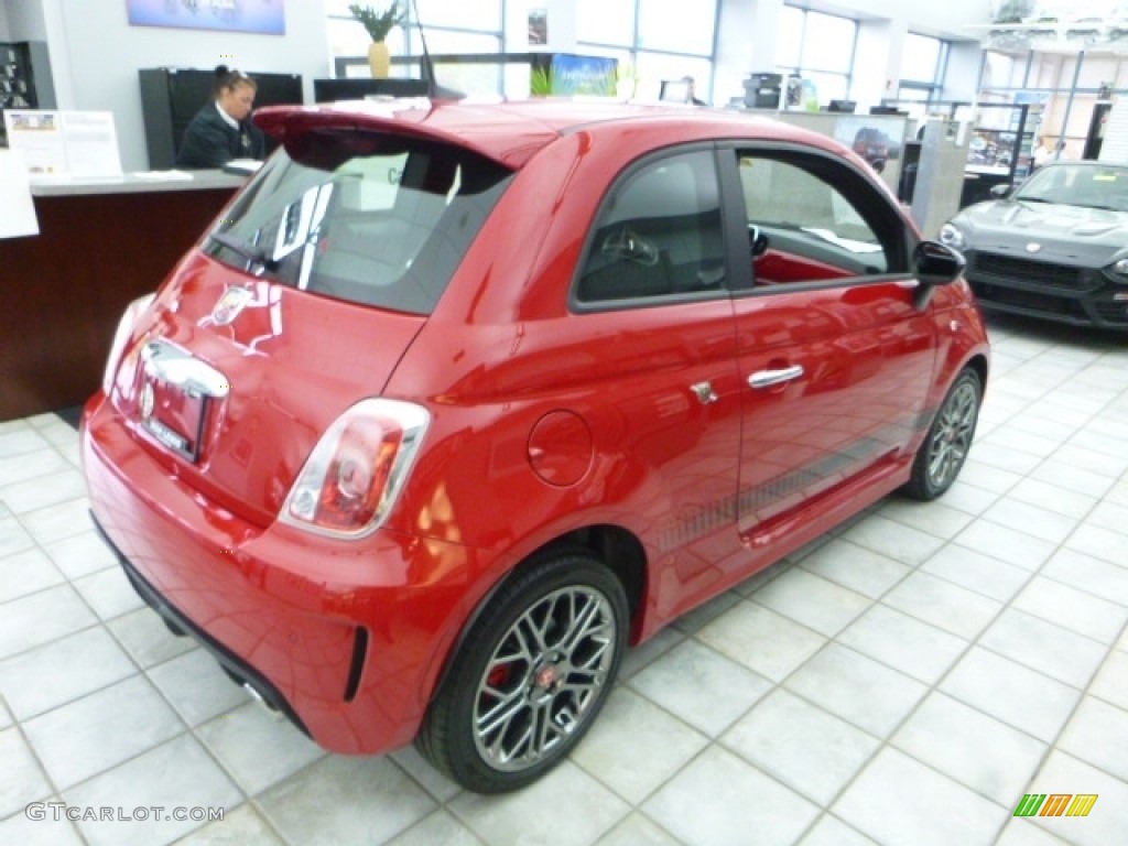 2017 500 Abarth - Rosso (Red) / Nero (Black) photo #7