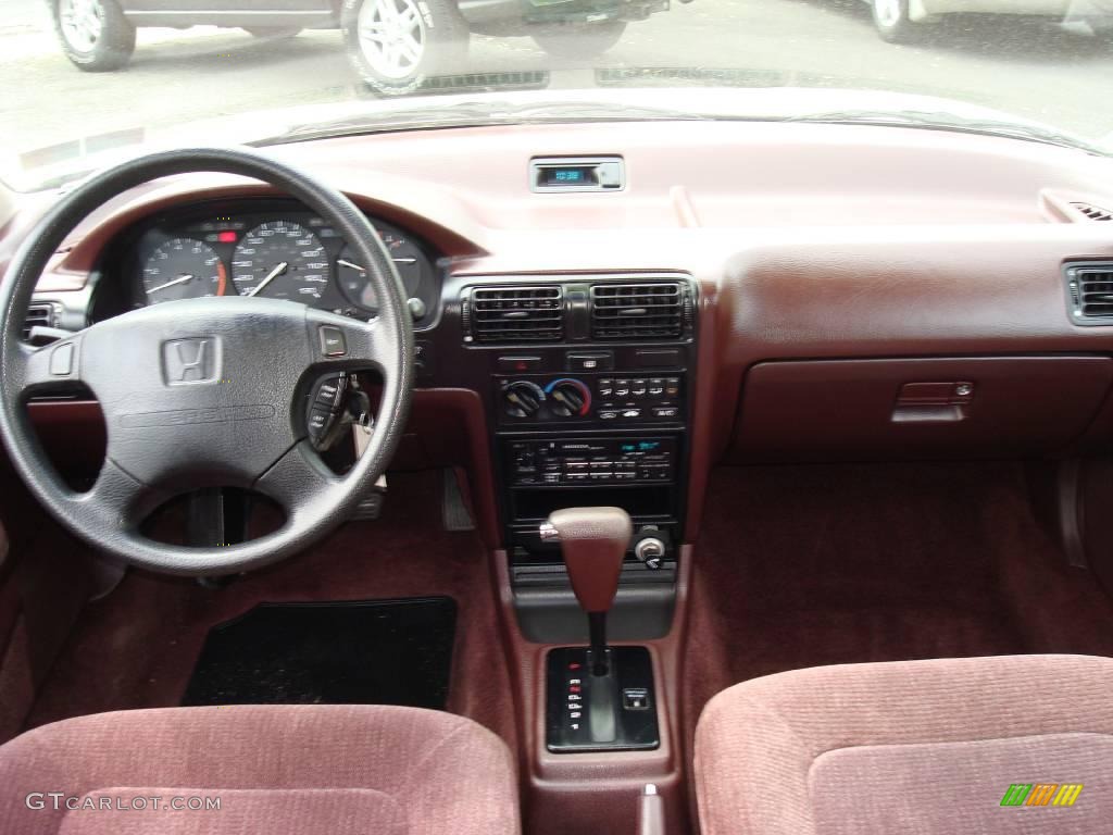 1992 Accord EX Sedan - Pewter Gray Metallic / Burgundy photo #21