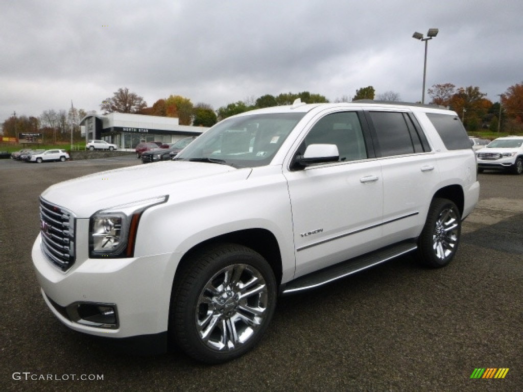 2017 Yukon SLT 4WD - White Frost Tricoat / Jet Black photo #1