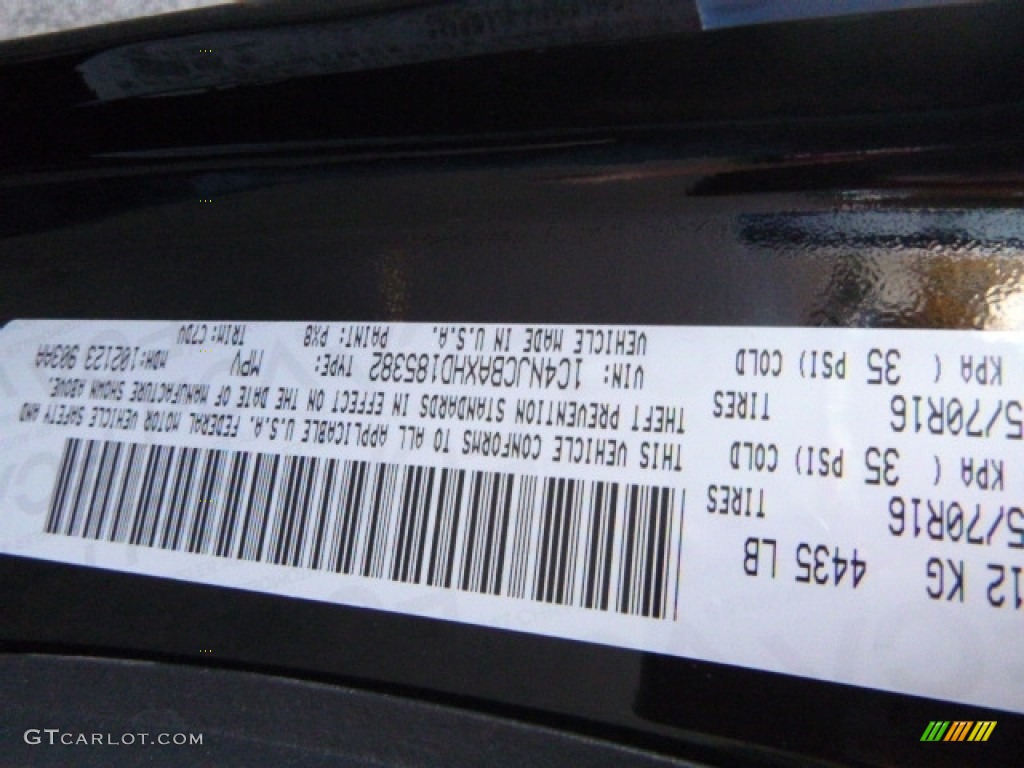2017 Compass Color Code PX8 for Black Photo #116802828