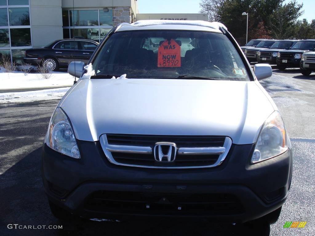 2002 CR-V EX 4WD - Satin Silver Metallic / Black photo #3