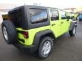 2017 Hypergreen Jeep Wrangler Unlimited Sport 4x4  photo #7