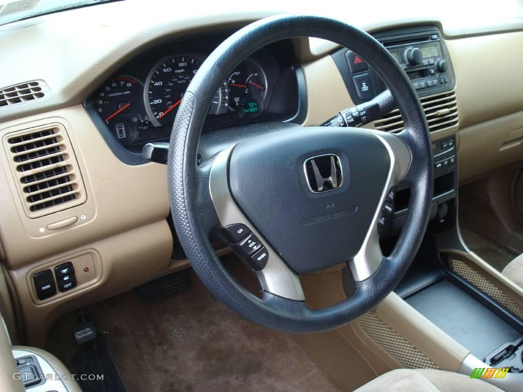 2004 Pilot EX 4WD - Sandstone Metallic / Saddle photo #10